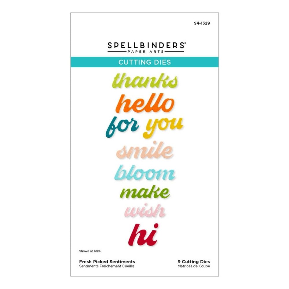Spellbinders Fresh Picked Sentiments Dies (S4-1329)