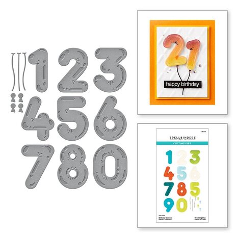 Spellbinders Monster Birthday Birthday Balloons Dies (S5-614) Spellbinders Monster Birthday Birthday Balloons Dies (S5-614)