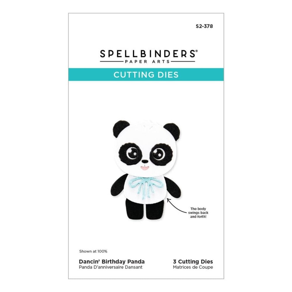 Spellbinders Monster Birthday Dancin' Birthday Panda Dies (S2-378)