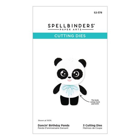 Spellbinders Monster Birthday Dancin' Birthday Panda Dies (S2-378)