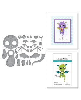 Spellbinders Monster Birthday Dancin' Birthday Dragon Dies (S3-497) Spellbinders Monster Birthday Dancin' Birthday Dragon Dies (S3-497)