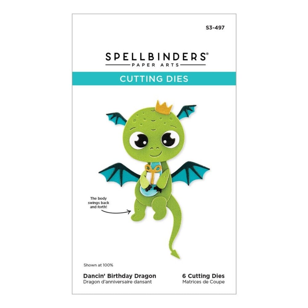 Spellbinders Monster Birthday Dancin' Birthday Dragon Dies (S3-497) Spellbinders Monster Birthday Dancin' Birthday Dragon Dies (S3-497)