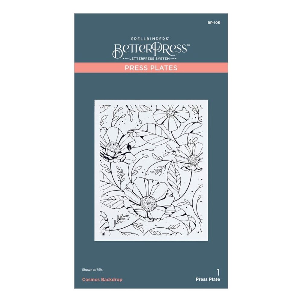 Spellbinders Pressed Posies Cosmos Backdrop Bundle (BD-0822) Spellbinders Pressed Posies Cosmos Backdrop Bundle (BD-0822)