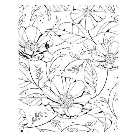 Spellbinders Pressed Posies Cosmos Backdrop Bundle (BD-0822) Spellbinders Pressed Posies Cosmos Backdrop Bundle (BD-0822)
