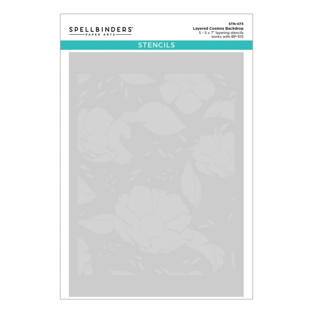 Spellbinders Pressed Posies Cosmos Backdrop Bundle (BD-0822) Spellbinders Pressed Posies Cosmos Backdrop Bundle (BD-0822)