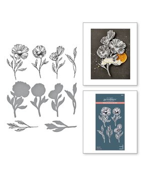 Spellbinders Pressed Posies Flower Stems Press Plate & Die Set (BP-108) Spellbinders Pressed Posies Flower Stems Press Plate & Die Set (BP-108)