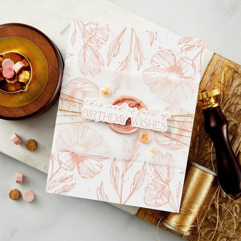 Spellbinders Pressed Posies Flower Stems Press Plate & Die Set (BP-108) Spellbinders Pressed Posies Flower Stems Press Plate & Die Set (BP-108)