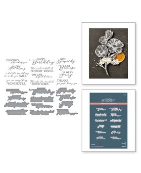 Spellbinders Pressed Posies You are Everything Sentiments Press Plate & Die Set (BP-110) Spellbinders Pressed Posies You are Everything Sentiments Press Plate & Die Set (BP-110)