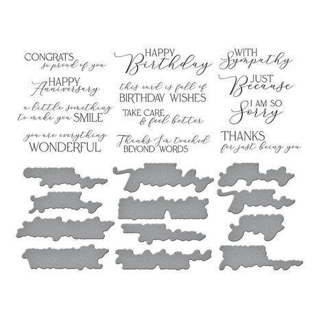 Spellbinders Pressed Posies You are Everything Sentiments Press Plate & Die Set (BP-110) Spellbinders Pressed Posies You are Everything Sentiments Press Plate & Die Set (BP-110)