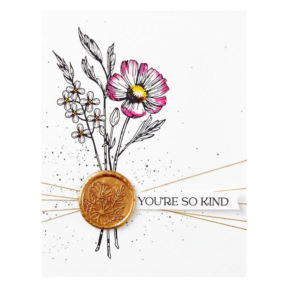 Spellbinders Pressed Posies Sealed Florals Press Plate (BP-116) Spellbinders Pressed Posies Sealed Florals Press Plate (BP-116)