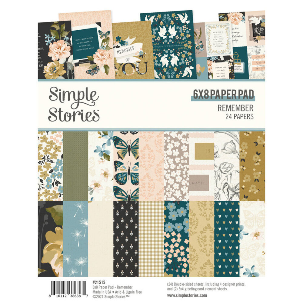 Simple Stories Remember 6x8 Inch Paper Pad (21515)