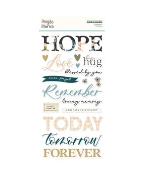 Simple Stories Remember Foam Stickers (21526)