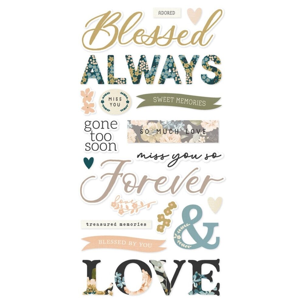 Simple Stories Remember Foam Stickers (21526) Simple Stories Remember Foam Stickers (21526)