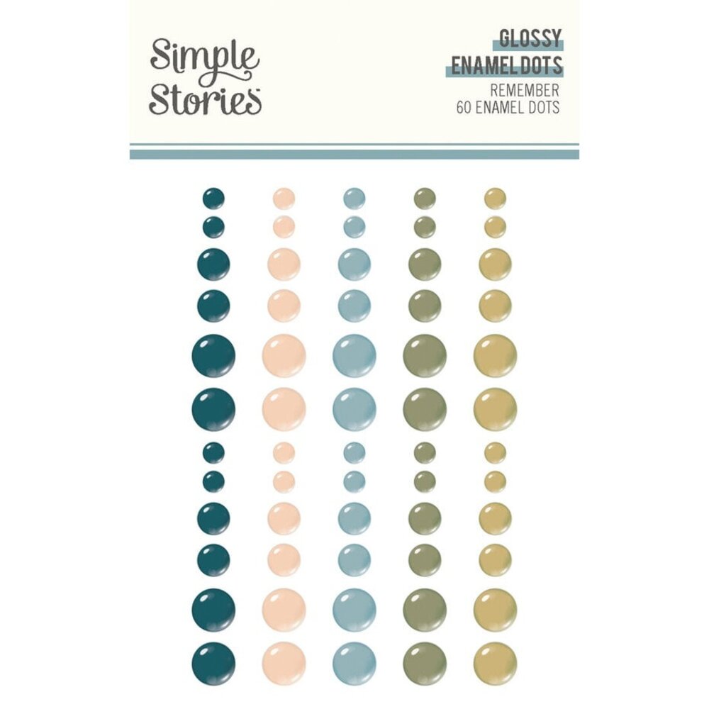 Simple Stories Remember Glossy Enamel Dots (21528) Simple Stories Remember Glossy Enamel Dots (21528)