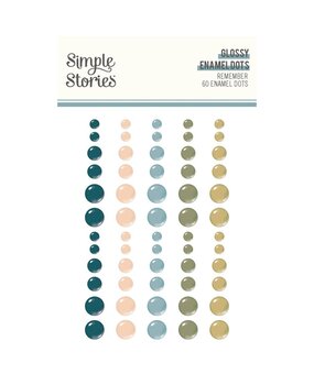 Simple Stories Remember Glossy Enamel Dots (21528)