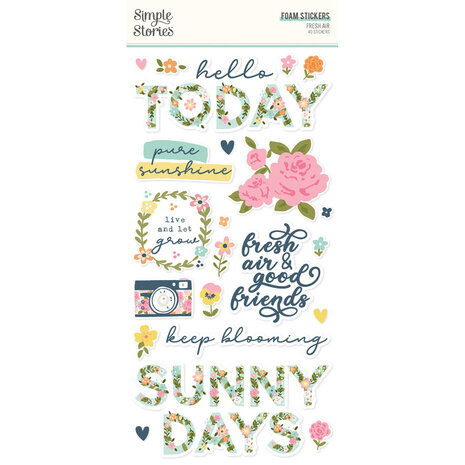 Simple Stories Fresh Air Foam Stickers (21624) Simple Stories Fresh Air Foam Stickers (21624)
