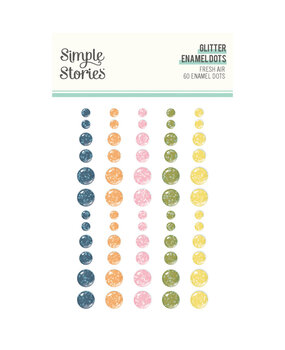 Simple Stories Fresh Air Glitter Enamel Dots (21626) Simple Stories Fresh Air Glitter Enamel Dots (21626)