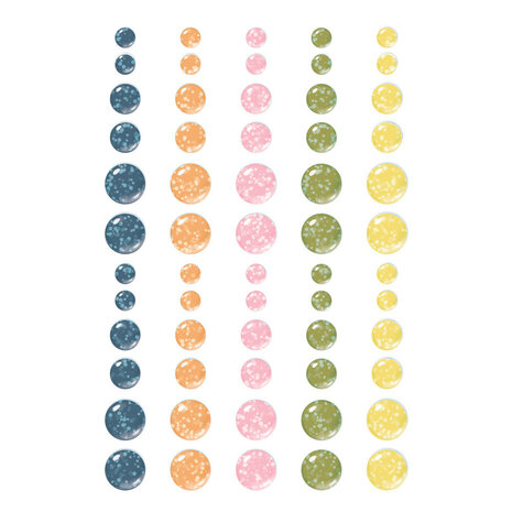Simple Stories Fresh Air Glitter Enamel Dots (21626) Simple Stories Fresh Air Glitter Enamel Dots (21626)