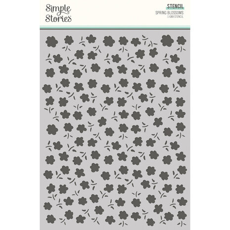 Simple Stories Fresh Air Stencil Spring Blossoms (21628)