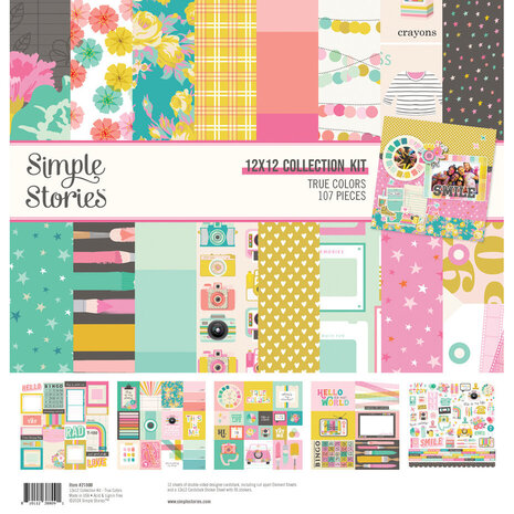 Simple Stories True Colors 12x12 Inch Collector's Essential Kit (21801) Simple Stories True Colors 12x12 Inch Collector's Essential Kit (21801)