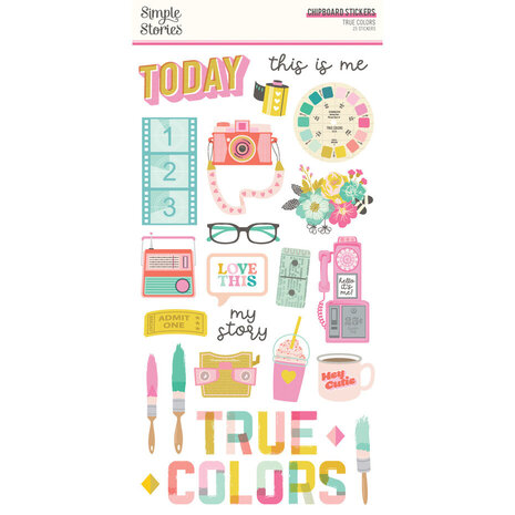 Simple Stories True Colors 12x12 Inch Collector's Essential Kit (21801) Simple Stories True Colors 12x12 Inch Collector's Essential Kit (21801)