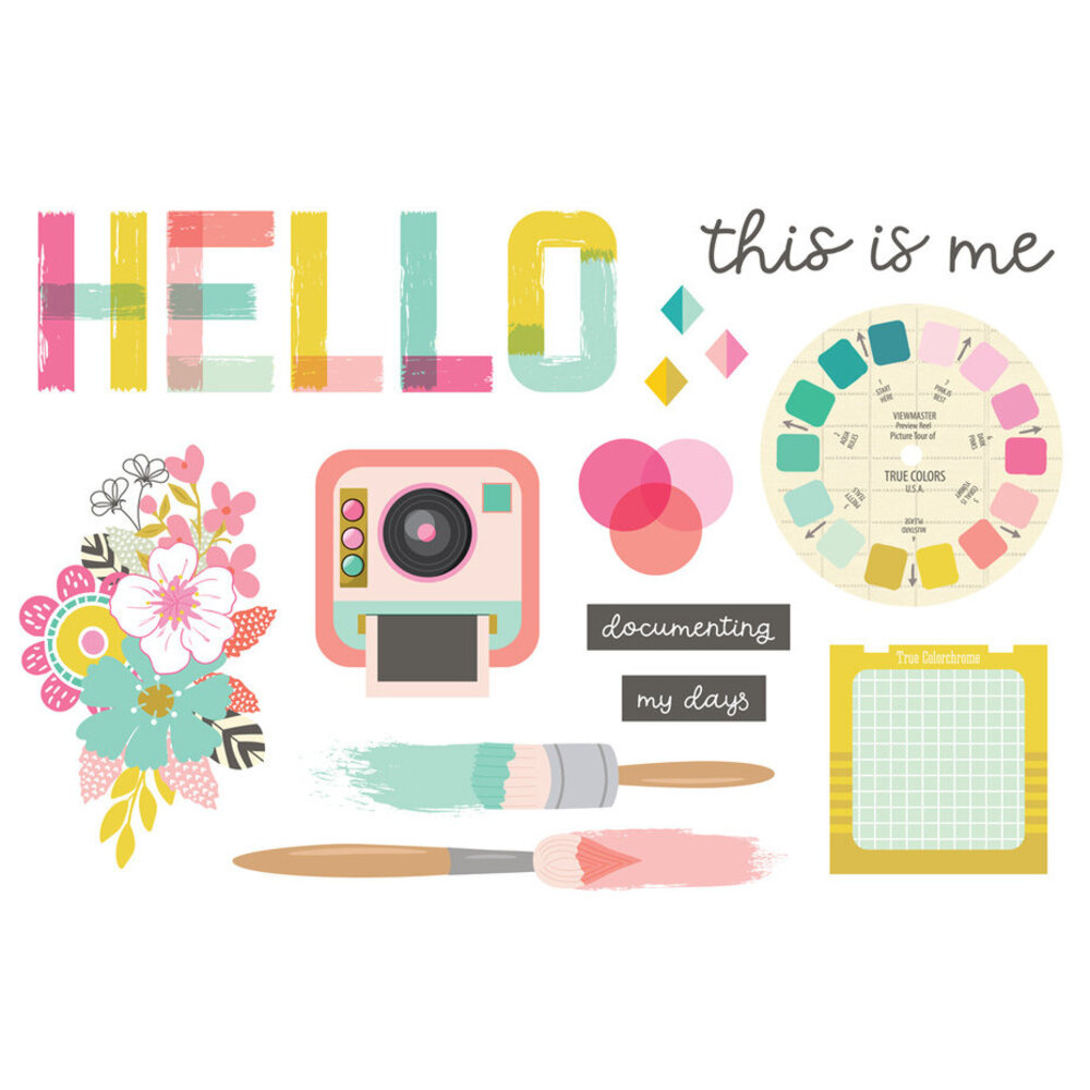 Simple Stories True Colors 12x12 Inch Collector's Essential Kit (21801) Simple Stories True Colors 12x12 Inch Collector's Essential Kit (21801)