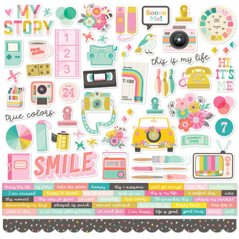 Simple Stories True Colors 12x12 Inch Collection Kit (21800) Simple Stories True Colors 12x12 Inch Collection Kit (21800)
