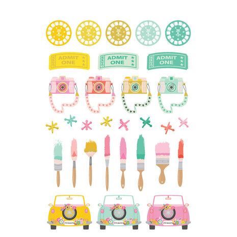 Simple Stories True Colors Cardstock Stickers (21802)