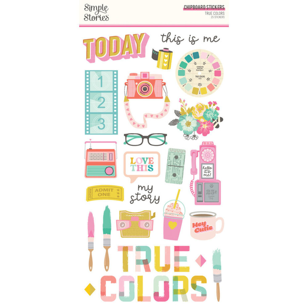 Simple Stories True Colors Chipboard (21817)