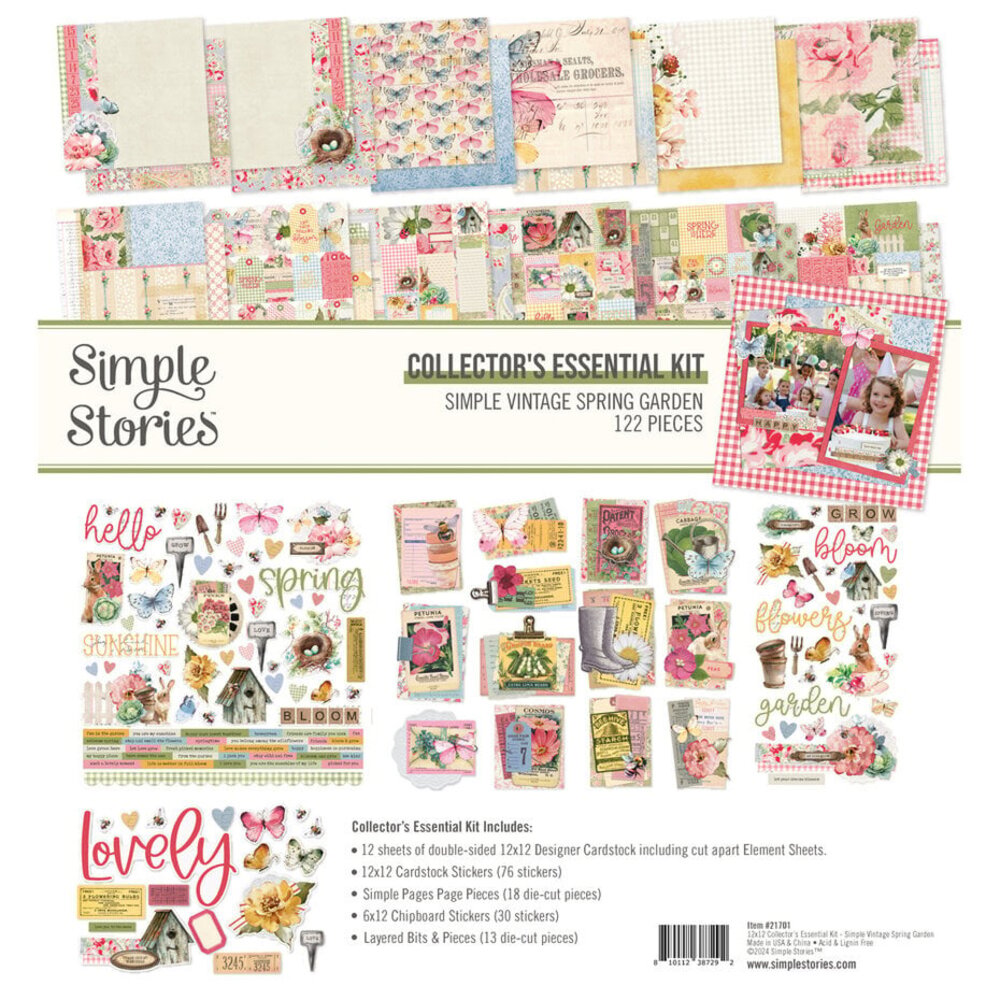 Spring Color Stories Simple Stories Simple Vintage Spring Garden 12x12 Inch Collectors Esse ...