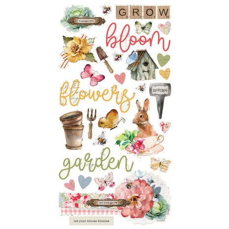 Simple Stories Simple Vintage Spring Garden Chipboard (21724)