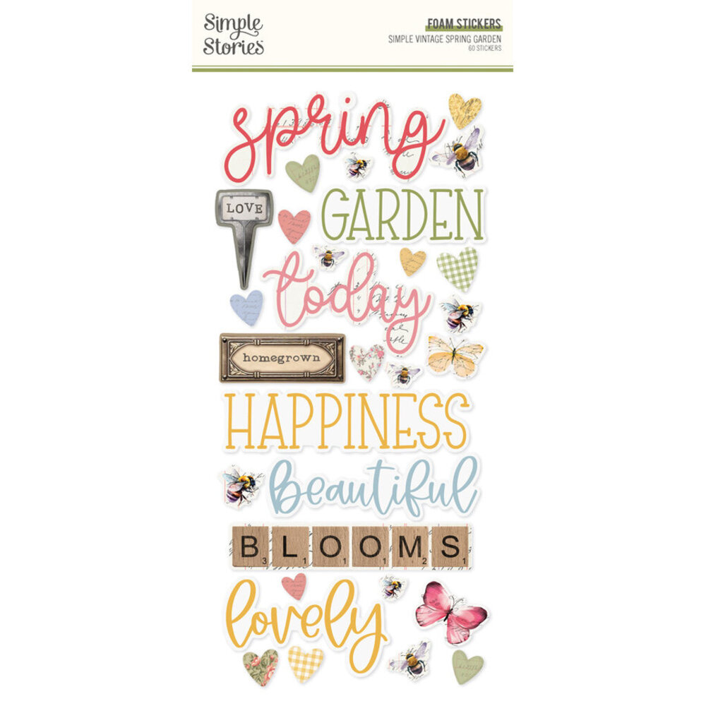 Simple Stories Simple Vintage Spring Garden Foam Stickers (21731) Simple Stories Simple Vintage Spring Garden Foam Stickers (21731)