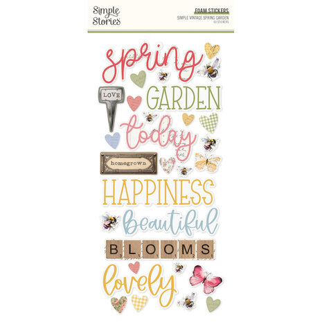 Simple Stories Simple Vintage Spring Garden Foam Stickers (21731) Simple Stories Simple Vintage Spring Garden Foam Stickers (21731)