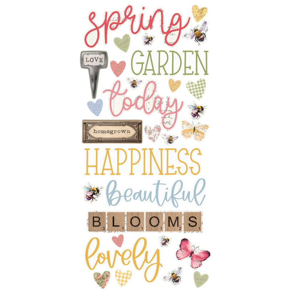 Simple Stories Simple Vintage Spring Garden Foam Stickers (21731) Simple Stories Simple Vintage Spring Garden Foam Stickers (21731)