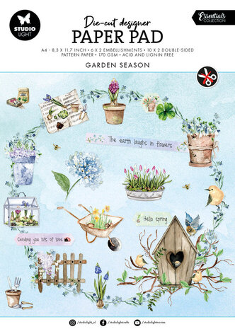 Studio Light Garden Season A4 Die-Cut Paper Pad (SL-ES-DCPP143)