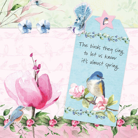 Studio Light Spring Birds A4 Die-Cut Paper Pad (SL-ES-DCPP144) Studio Light Spring Birds A4 Die-Cut Paper Pad (SL-ES-DCPP144)