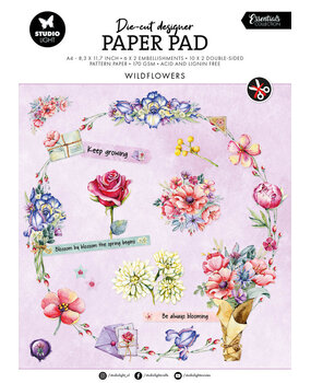 Studio Light Wildflowers A4 Die-Cut Paper Pad (SL-ES-DCPP145)