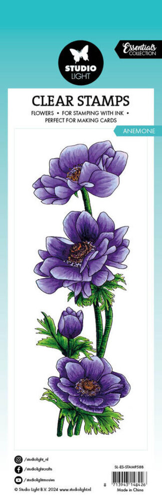 Studio Light Essentials Clear Stamps Anemone (SL-ES-STAMP588)