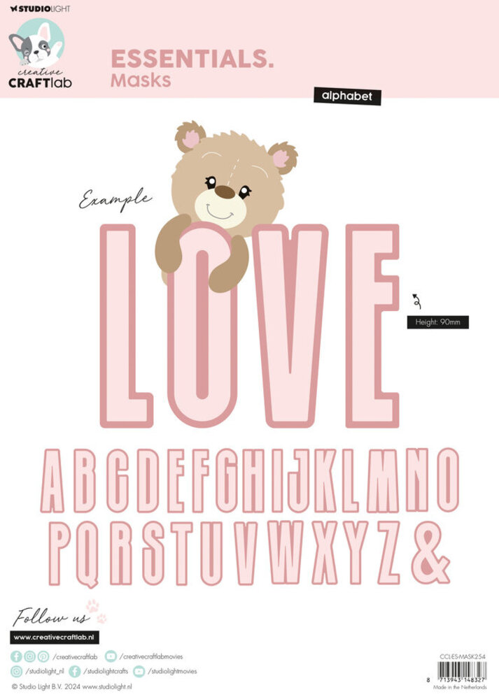Creative Craftlab Essentials Alphabet Masking Stencil (CCL-ES-MASK524) Creative Craftlab Essentials Alphabet Masking Stencil (CCL-ES-MASK524)