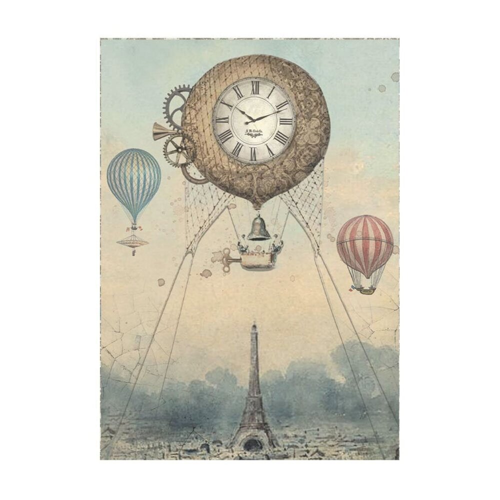 Stamperia Voyages Fantastiques Rice Paper Backgrounds A6 (DFSAK6015)