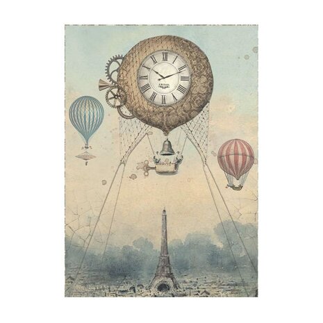 Stamperia Voyages Fantastiques Rice Paper Backgrounds A6 (DFSAK6015)