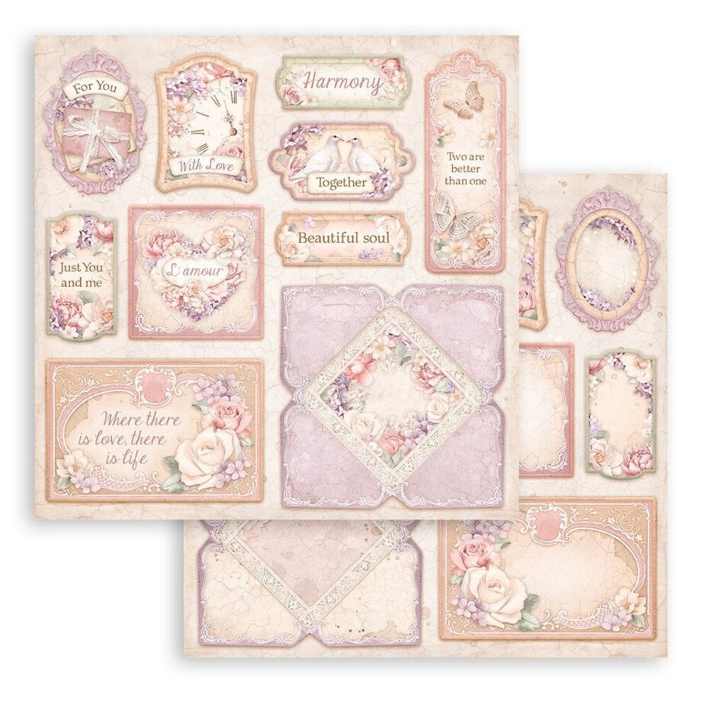 Stamperia Romance Forever 8x8 Inch Paper Pack (SBBS96)