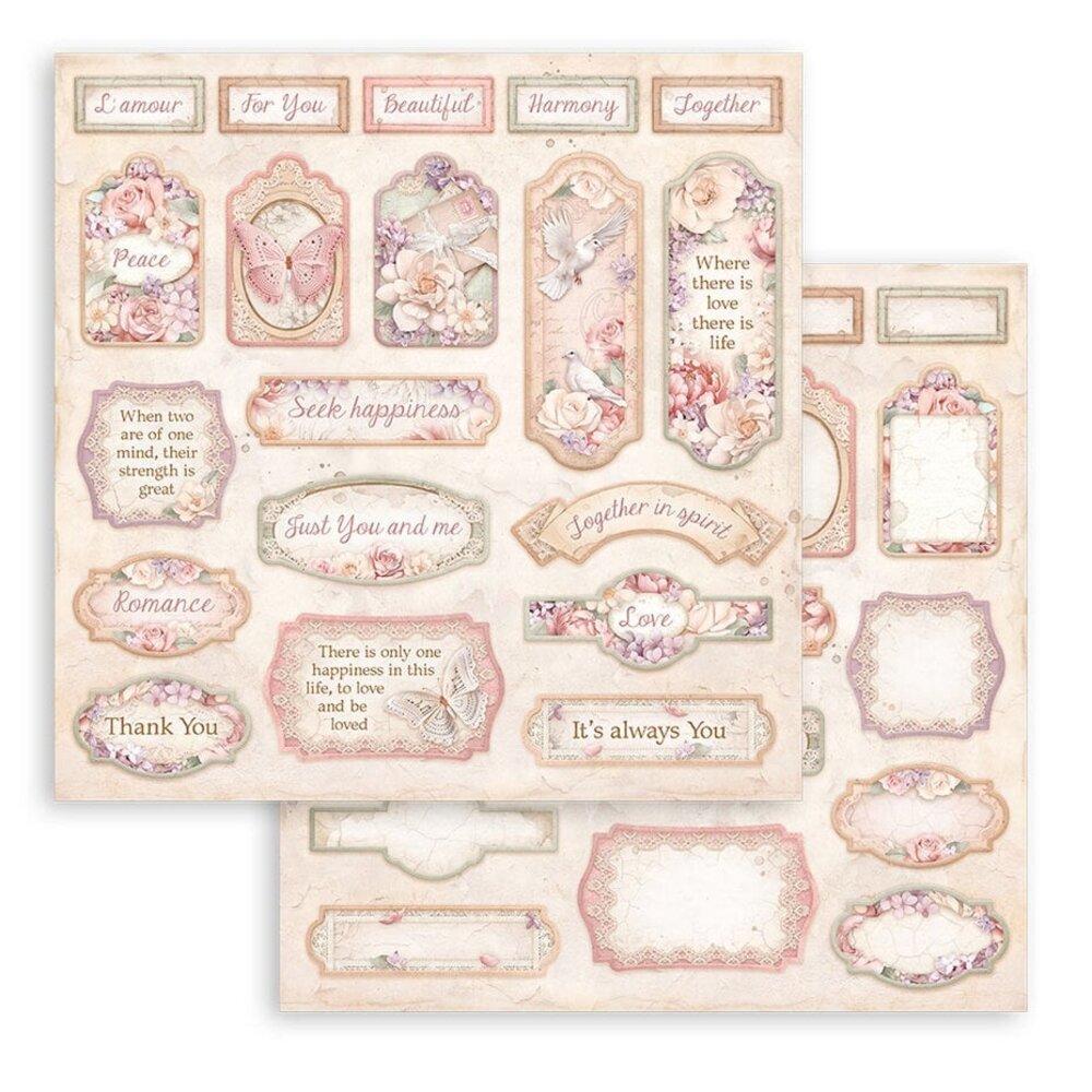 Stamperia Romance Forever 8x8 Inch Paper Pack (SBBS96)