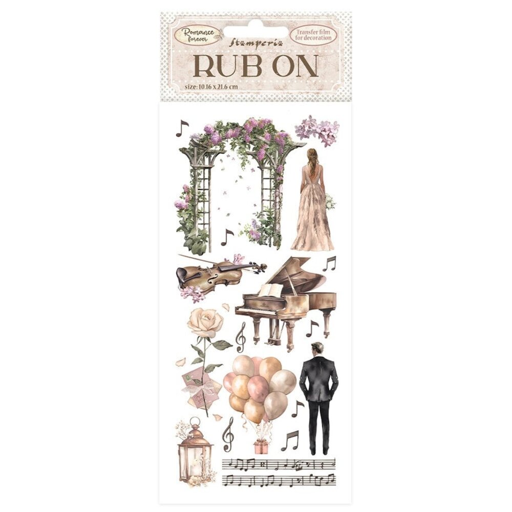 Stamperia Romance Forever Rub-On 4x8,5 Inch Arch (DFLRB65) Stamperia Romance Forever Rub-On 4x8,5 Inch Arch (DFLRB65)