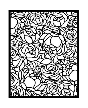 Stamperia Romance Forever Thick Stencil 20x25cm Rose Pattern (KSTD152)* Stamperia Romance Forever Thick Stencil 20x25cm Rose Pattern (KSTD152)*