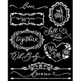 Stamperia Romance Forever Thick Stencil 20x25cm Plates (KSTD154)*