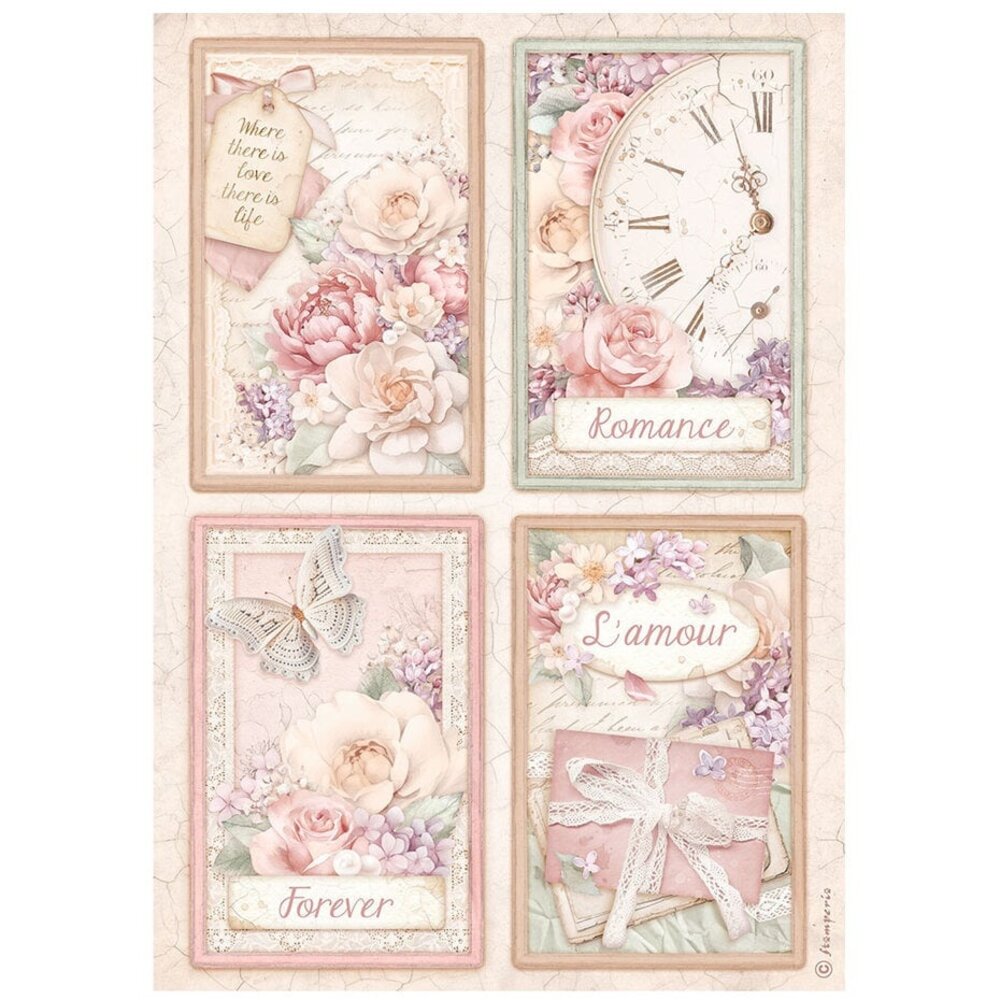 Stamperia Romance Forever Rice Paper Selection A4 (DFSA4XRM) Stamperia Romance Forever Rice Paper Selection A4 (DFSA4XRM)