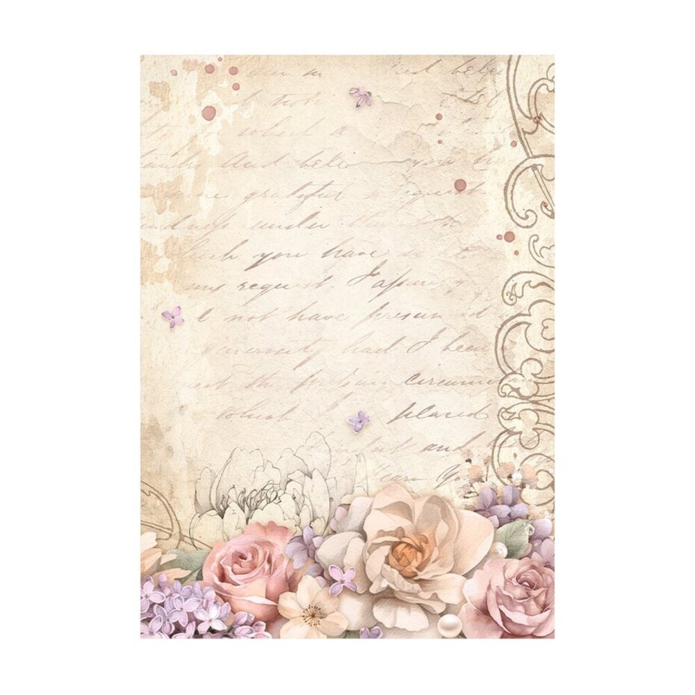 Stamperia Romance Forever Rice Paper Backgrounds A6 (DFSAK6014) Stamperia Romance Forever Rice Paper Backgrounds A6 (DFSAK6014)