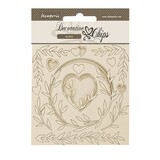 Stamperia Romance Forever Decorative Chips Hearts (SCB200)*