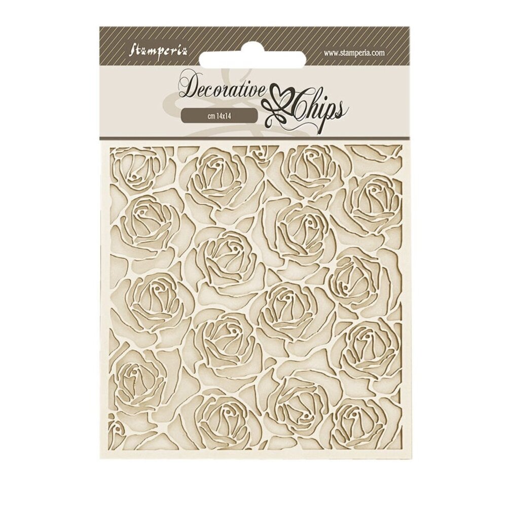 Stamperia Romance Forever Decorative Chips Pattern (SCB201) Stamperia Romance Forever Decorative Chips Pattern (SCB201)